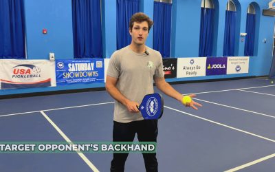 Pickleball Strategies for Targeting an Opponent’s Backhand